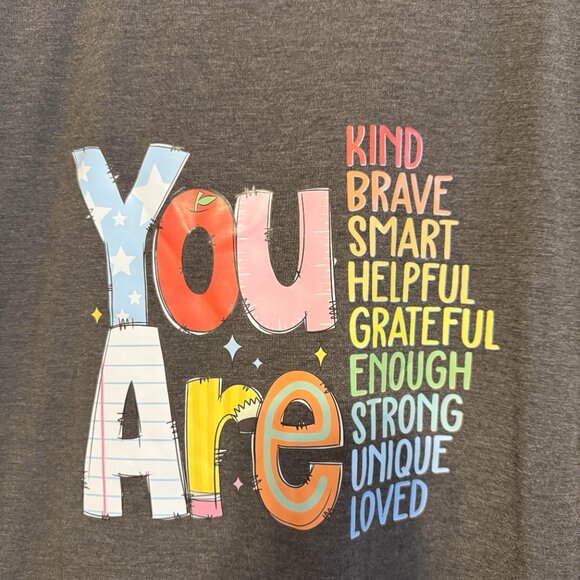 XL Black Inspirational Graphic Tee – Stylish & Comfortable Everyday Wear NWOT - Picture 2 of 3
